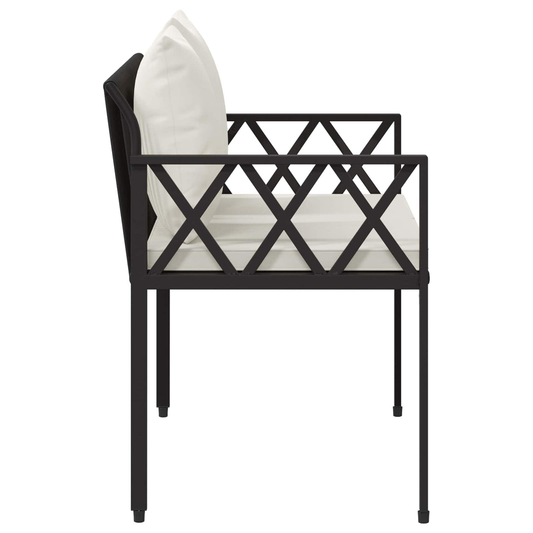 Udendørs bænke 2 -Seater 116 x 56 x 75 cm polyrattan