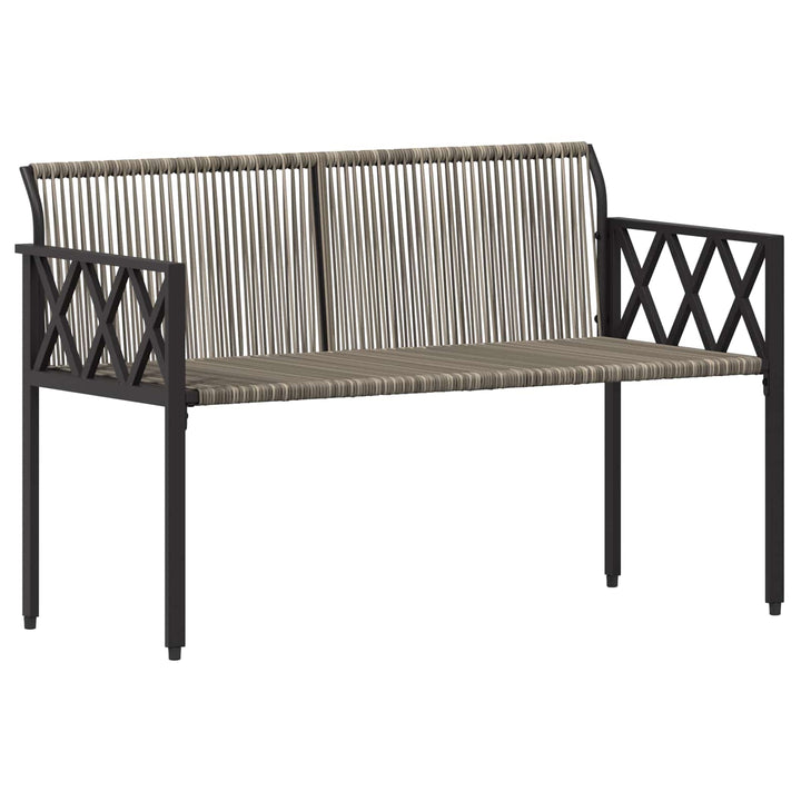 Udendørs bænke 2 -Seater 116 x 56 x 75 cm polyrattan