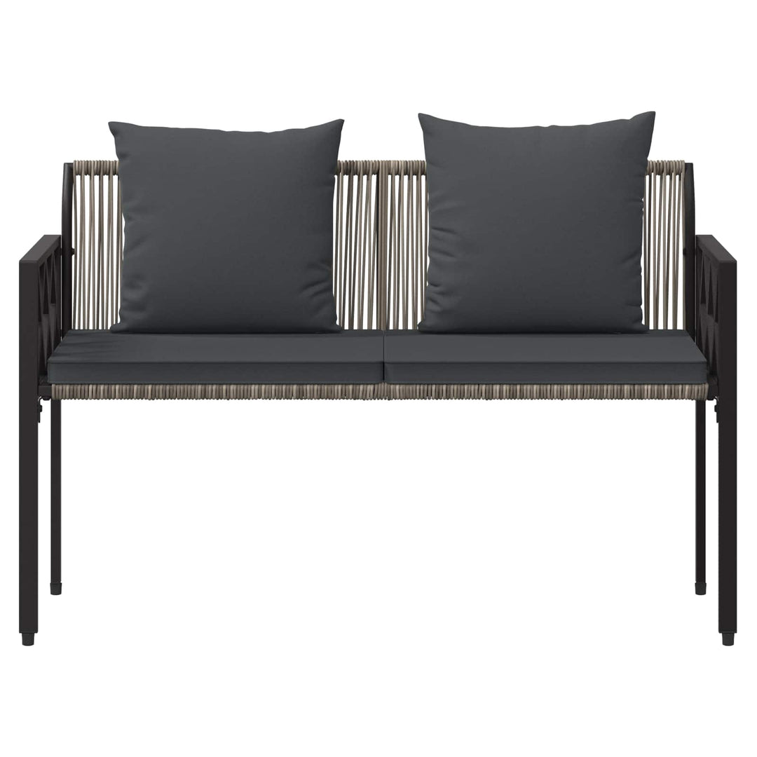 Udendørs bænke 2 -Seater 116 x 56 x 75 cm polyrattan
