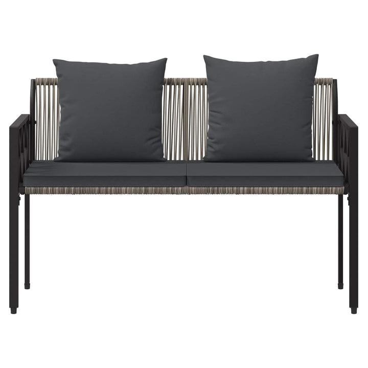 Udendørs bænke 2 -Seater 116 x 56 x 75 cm polyrattan