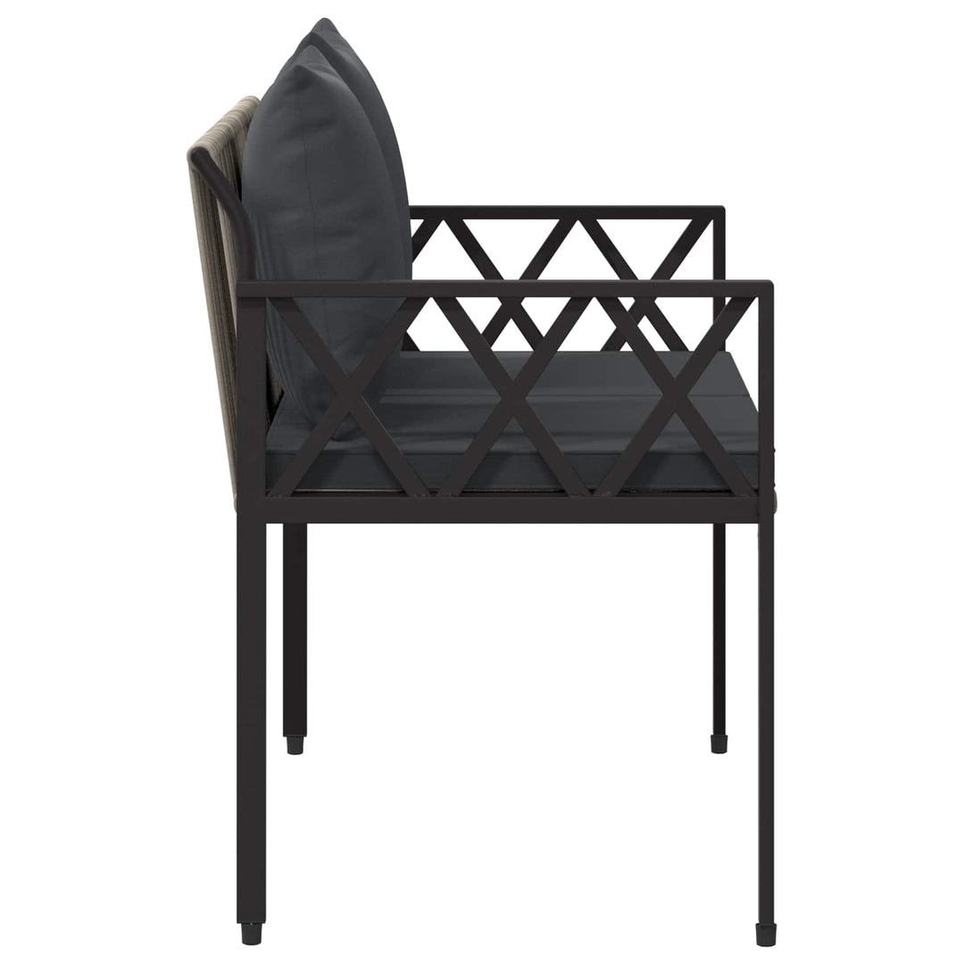 Udendørs bænke 2 -Seater 116 x 56 x 75 cm polyrattan