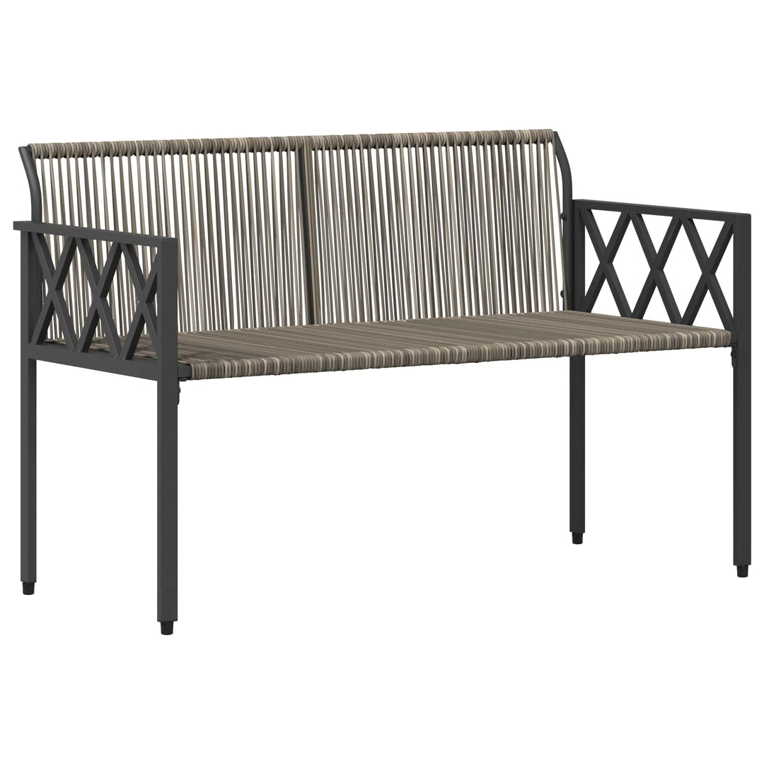 Udendørs bænke 2 -Seater 116 x 56 x 75 cm polyrattan