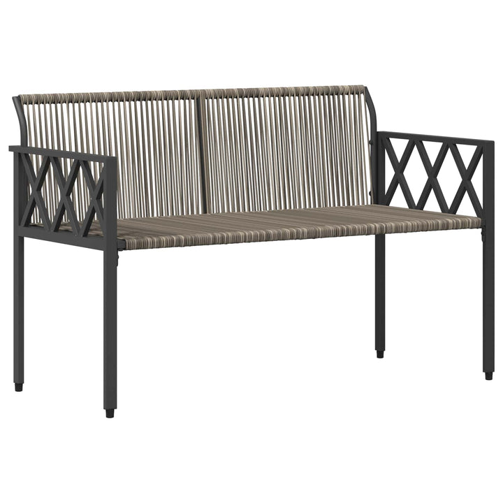 Udendørs bænke 2 -Seater 116 x 56 x 75 cm polyrattan