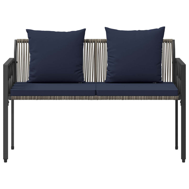 Udendørs bænke 2 -Seater 116 x 56 x 75 cm polyrattan