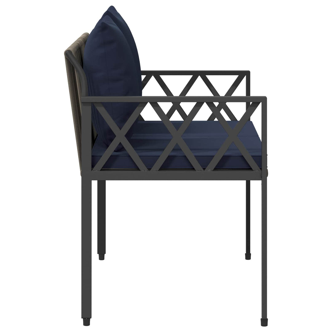 Udendørs bænke 2 -Seater 116 x 56 x 75 cm polyrattan