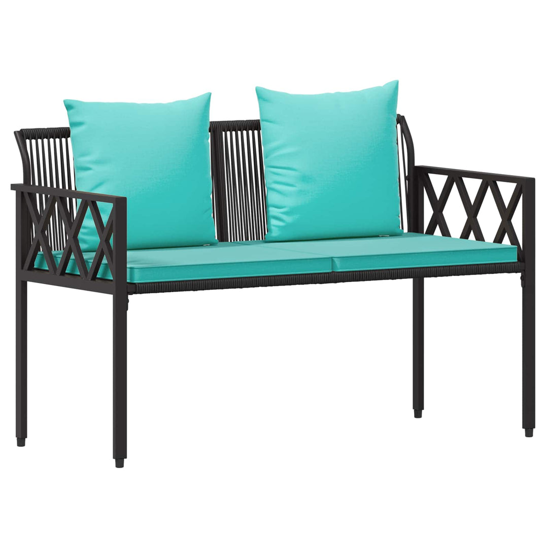Udendørs bænke 2 -Seater 116 x 56 x 75 cm polyrattan