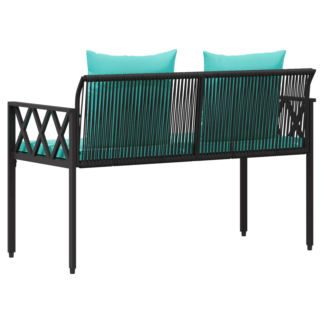 Udendørs bænke 2 -Seater 116 x 56 x 75 cm polyrattan