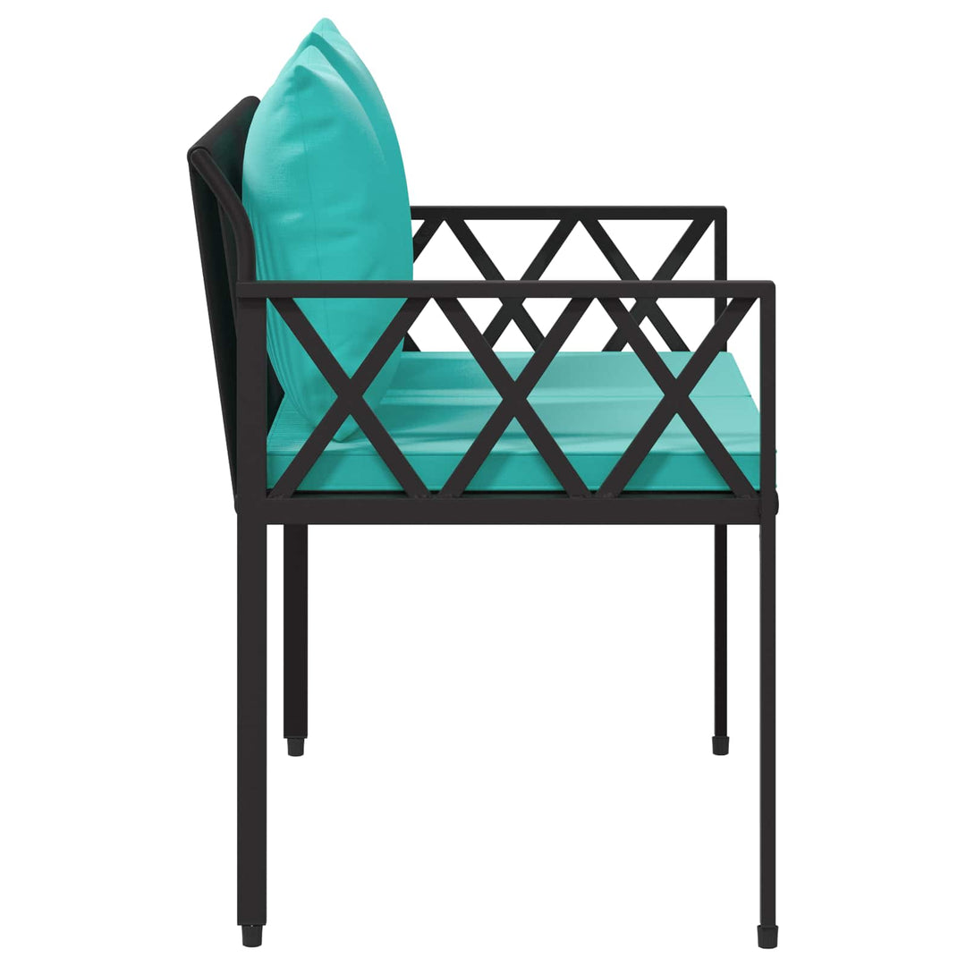 Udendørs bænke 2 -Seater 116 x 56 x 75 cm polyrattan