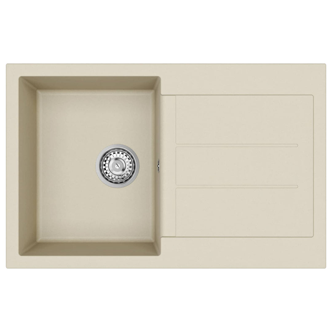 Vask Beige 780 x 500 mm 80% Kvarts og 20% Resin
