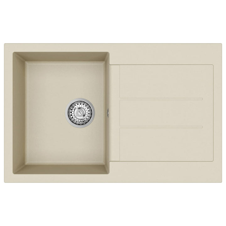Vask Beige 780 x 500 mm 80% Kvarts og 20% Resin