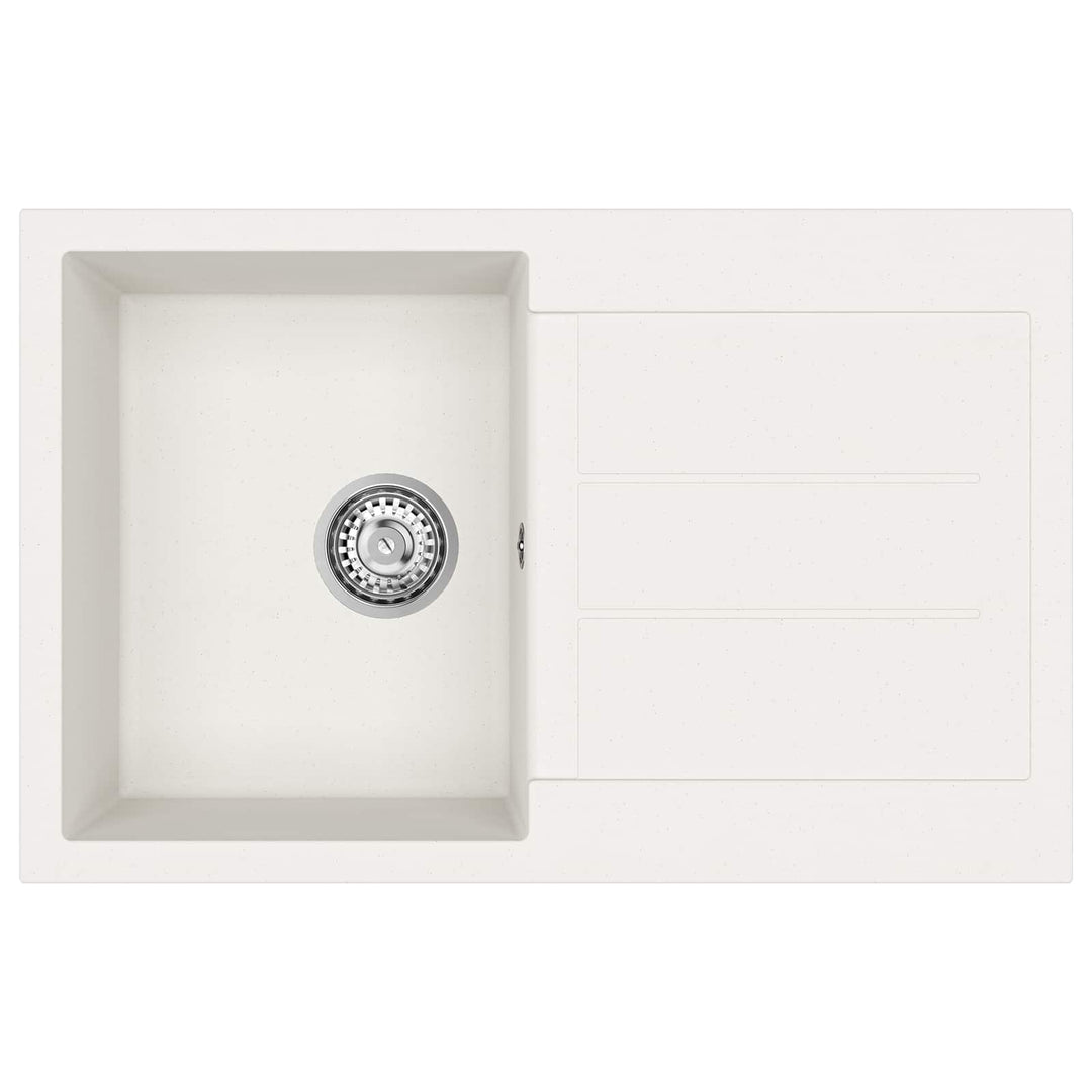Vask Hvid 780 x 500 mm 80% Kvarts og 20% Resin