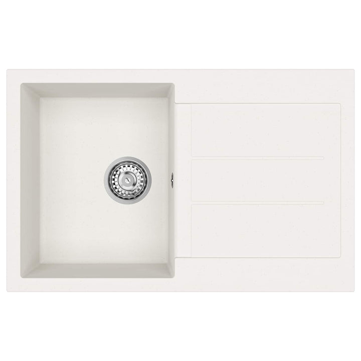 Vask Hvid 780 x 500 mm 80% Kvarts og 20% Resin
