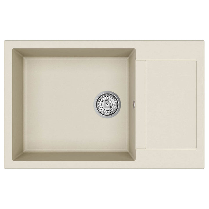 Vask Beige 780 x 500 mm 80% Kvarts og 20% Resin