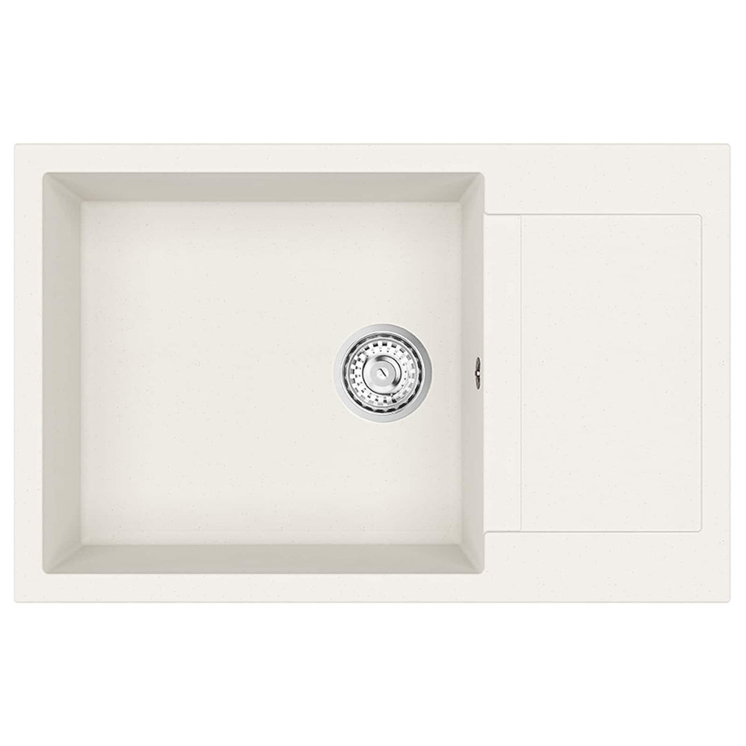 Vask Hvid 780 x 500 mm 80% Kvarts og 20% Resin