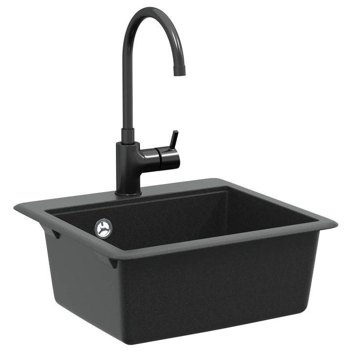 Vask Sort 470 x 440 mm Granit