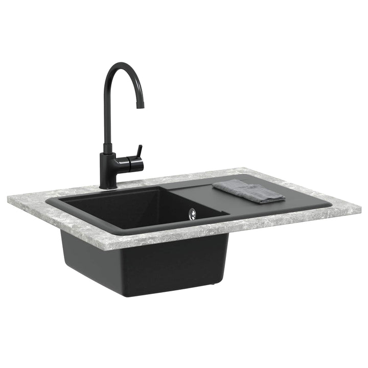 Vask Sort 670 x 460 mm Granit