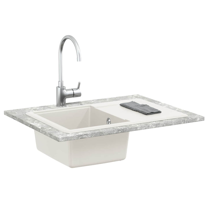 Vask Hvid 670 x 460 mm 80% Kvarts og 20% Resin