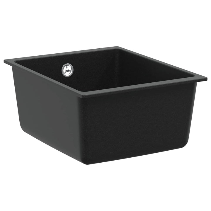 Vask Sort 370 x 460 mm 80% Kvarts og 20% Resin