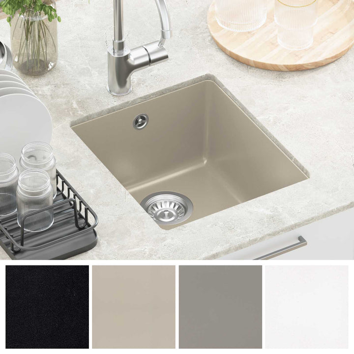 Vask Beige 370 x 460 mm 80% Kvarts og 20% Resin
