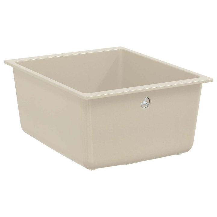 Vask Beige 370 x 460 mm 80% Kvarts og 20% Resin