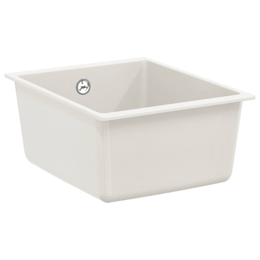 Vask Hvid 370 x 460 mm 80% Kvarts og 20% Resin