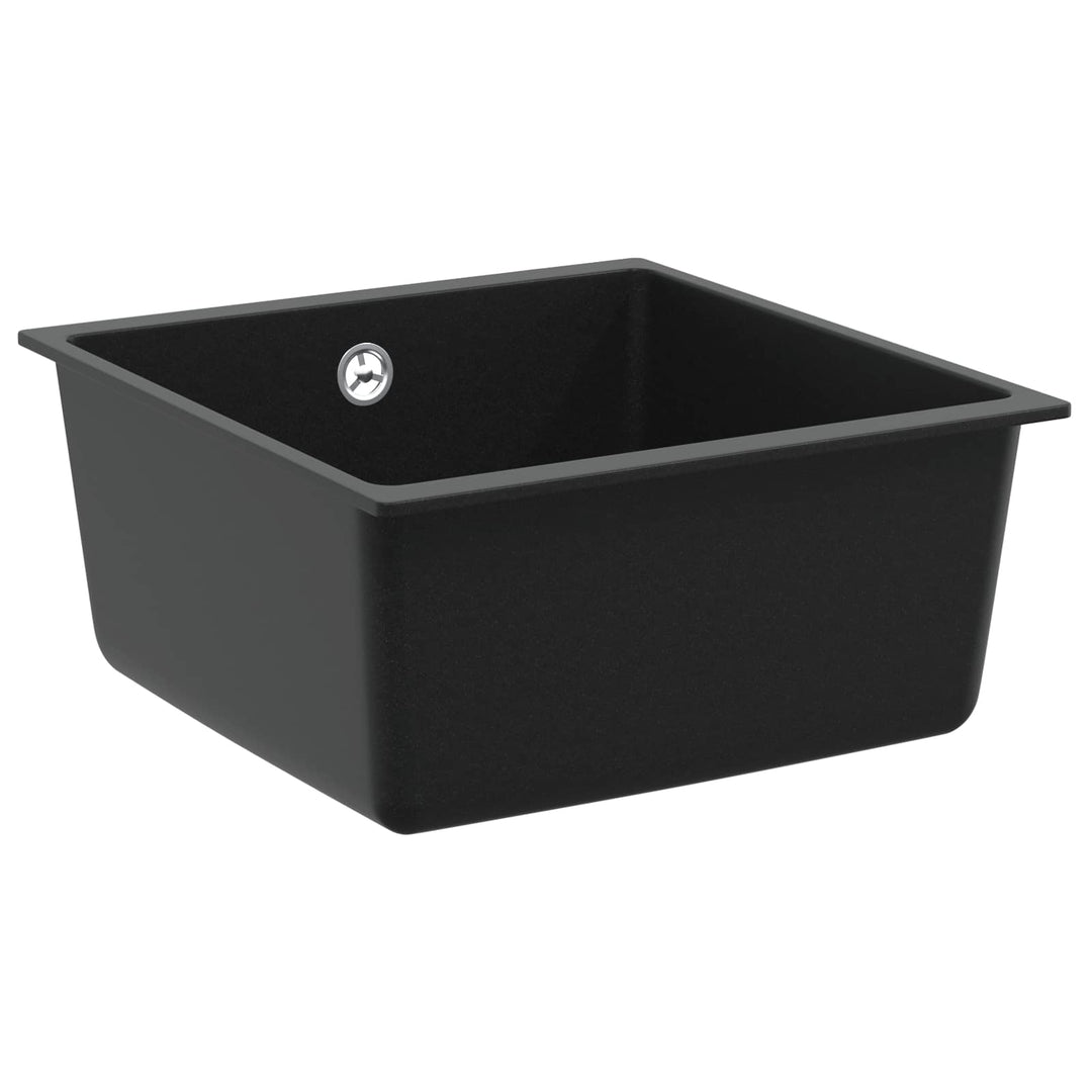 Vask Sort 430 x 460 mm 80% Kvarts og 20% Resin