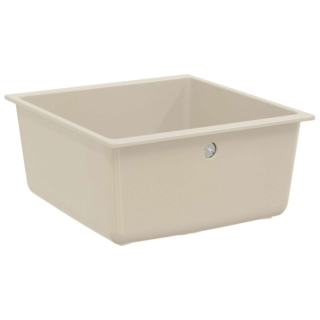 Vask Beige 430 x 460 mm 80% Kvarts og 20% Resin