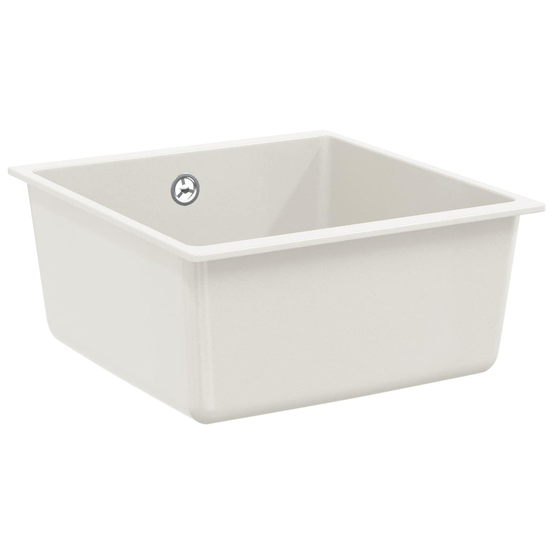 Vask Hvid 430 x 460 mm 80% Kvarts og 20% Resin