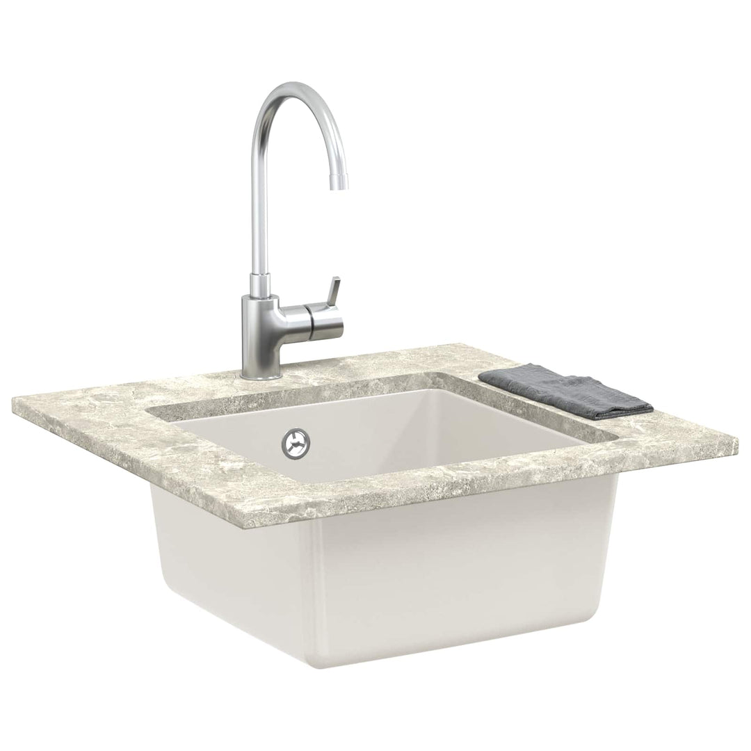 Vask Hvid 430 x 460 mm 80% Kvarts og 20% Resin