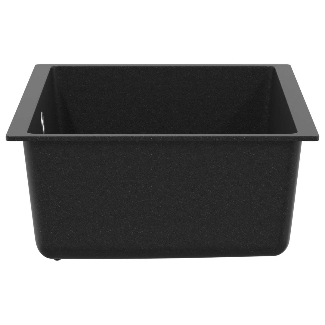 Vask Sort 530 x 460 mm 80% Kvarts og 20% Resin