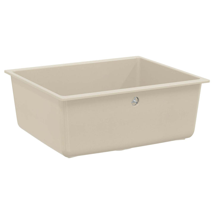 Vask Beige 530 x 460 mm 80% Kvarts og 20% Resin