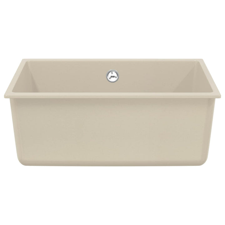 Vask Beige 530 x 460 mm 80% Kvarts og 20% Resin