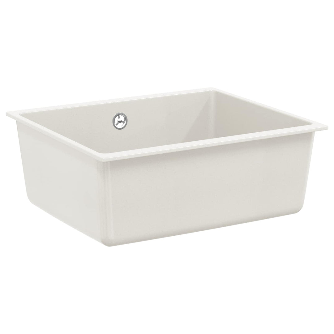 Vask Hvid 530 x 460 mm 80% Kvarts og 20% Resin