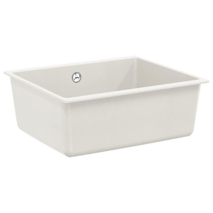 Vask Hvid 530 x 460 mm 80% Kvarts og 20% Resin