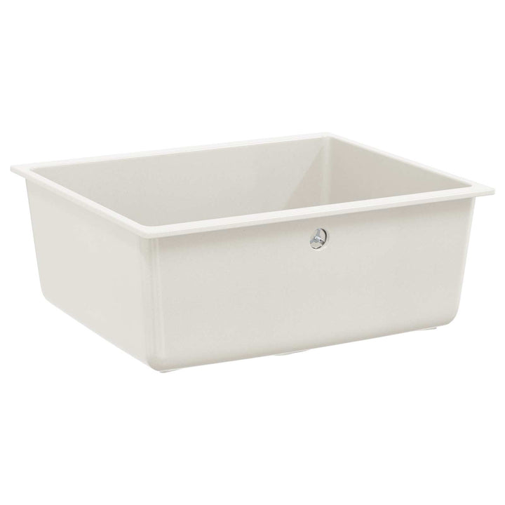 Vask Hvid 530 x 460 mm 80% Kvarts og 20% Resin