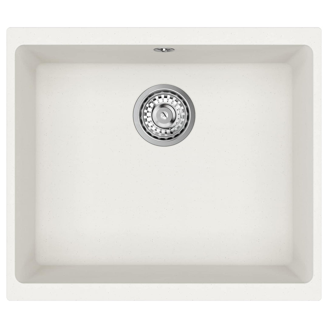 Vask Hvid 530 x 460 mm 80% Kvarts og 20% Resin