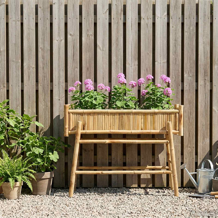 Havekrukke med holder Naturfarvet 100 x 38 x 74 cm Bambus
