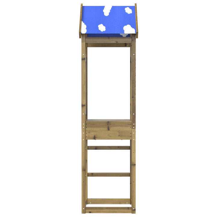 Legetårn Brun 52.5 x 46.5 x 208 cm Massiv imprægneret træ