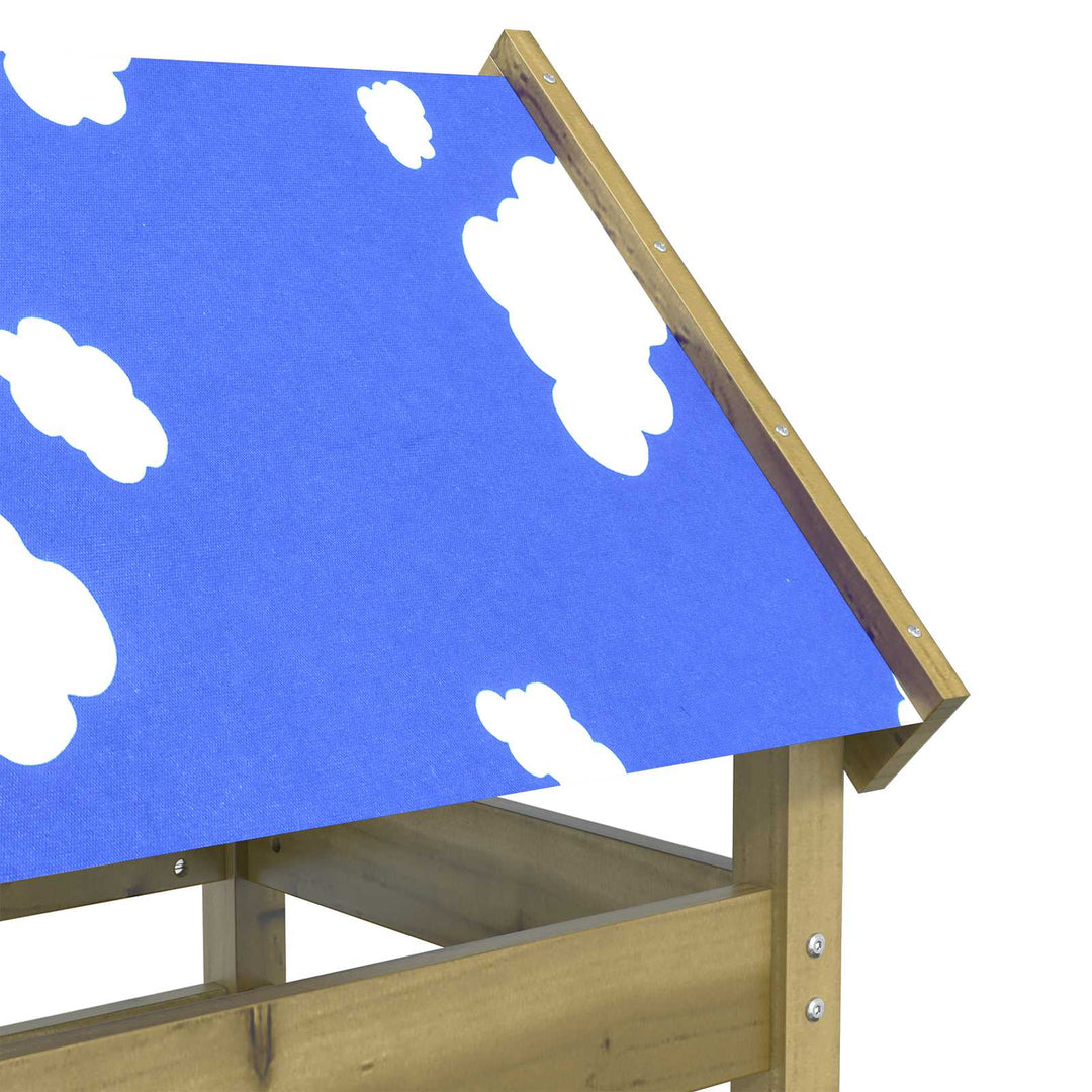 Legetårn Brun 85 x 52,5 x 239 cm Massiv imprægneret træ