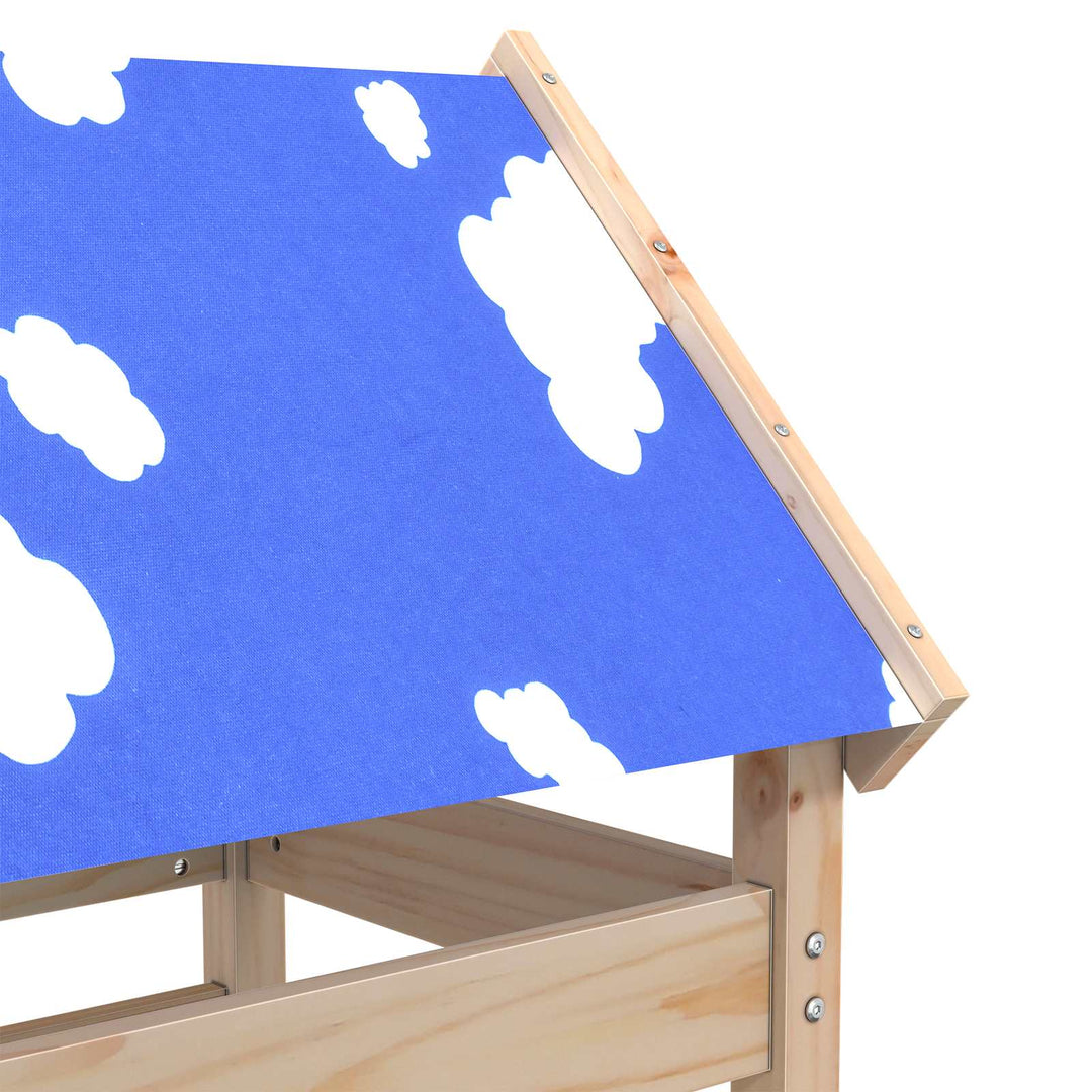 Legetårn Brun 85 x 52,5 x 239 cm Massiv fyrretræ