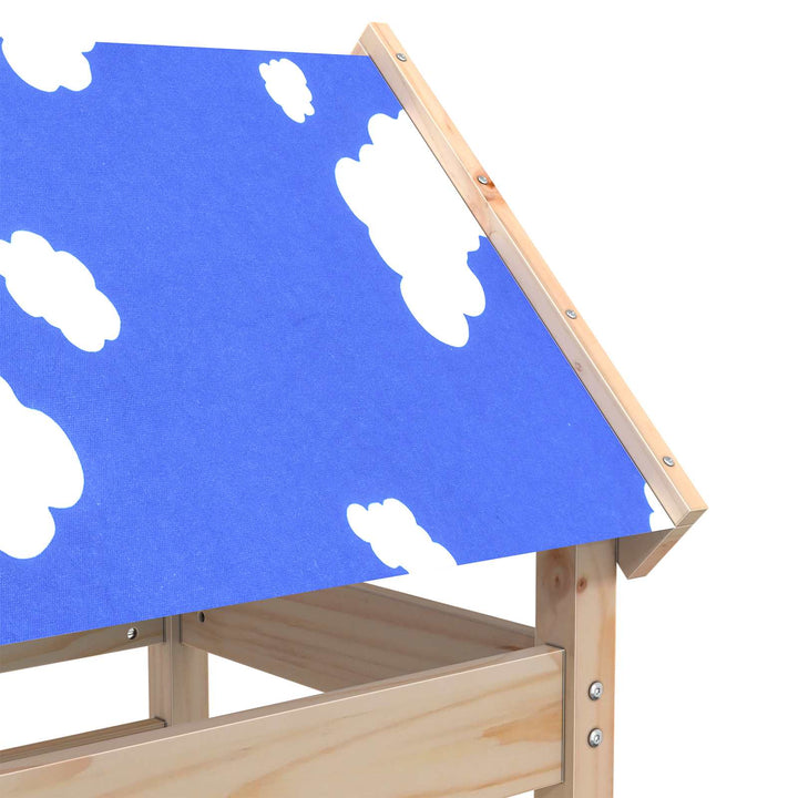 Legetårn Brun 85 x 52,5 x 239 cm Massiv fyrretræ