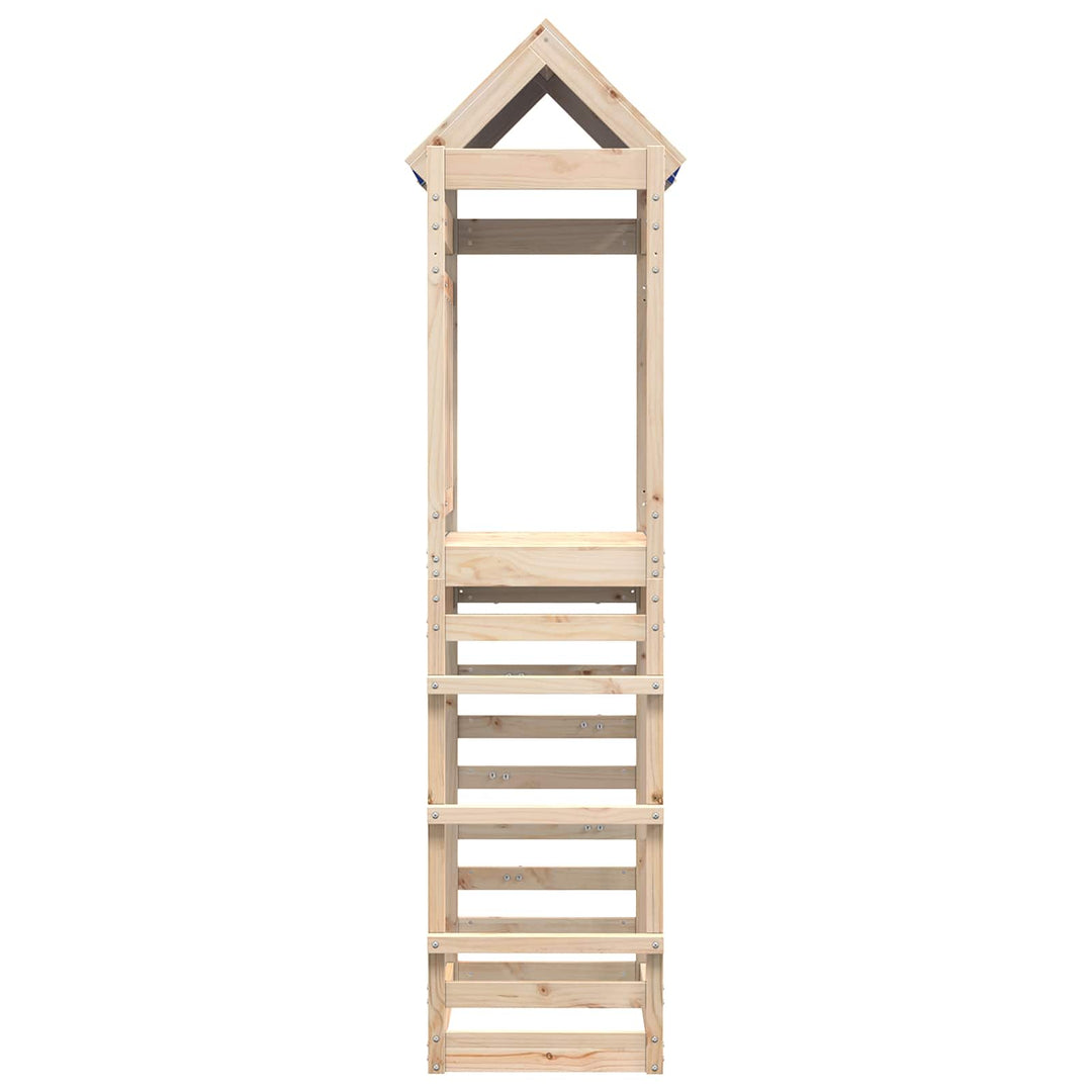 Legetårn Brun 85 x 52,5 x 239 cm Massiv fyrretræ