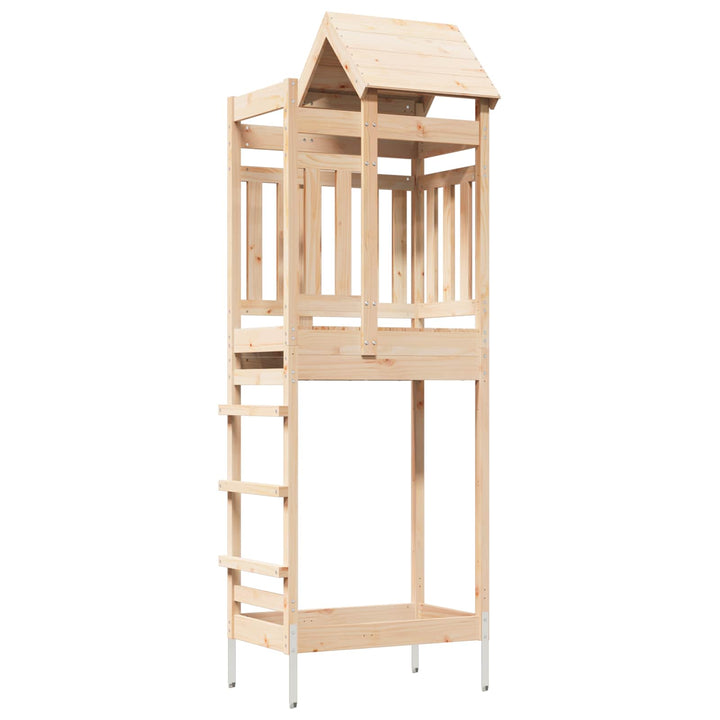 Legetårn Brun 52,5 x 85 x 238 cm Massiv fyrretræ