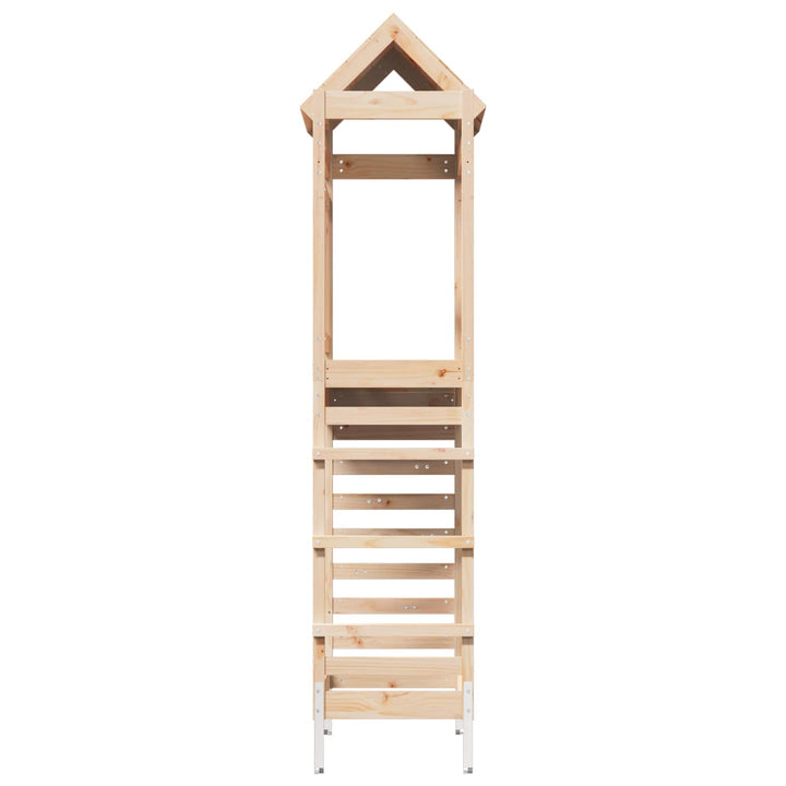 Legetårn Brun 52,5 x 85 x 238 cm Massiv fyrretræ