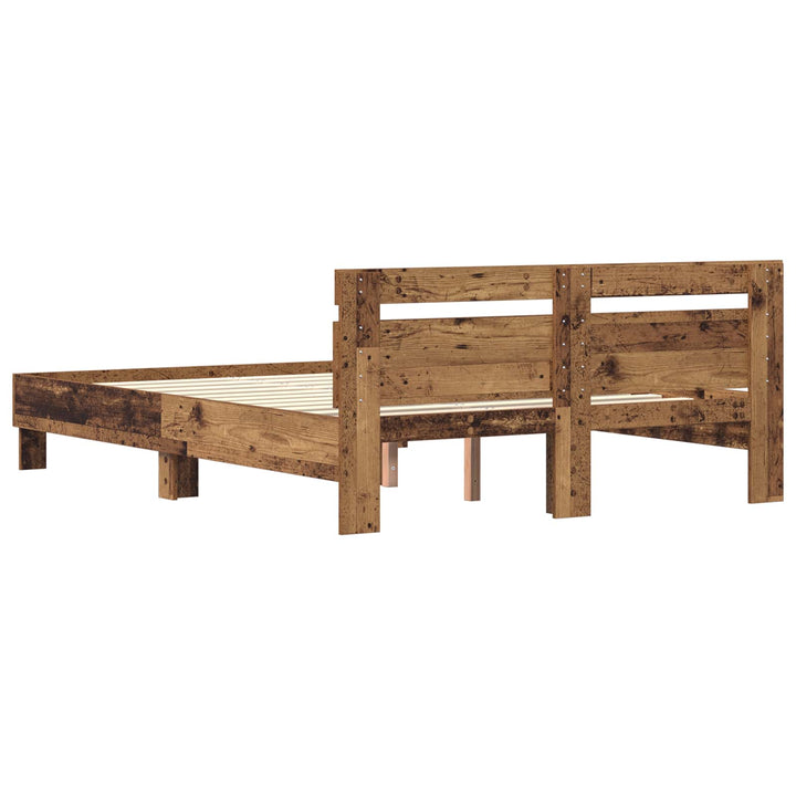 Sengestel Gammelt træ 160 x 200 cm Konstrueret træ