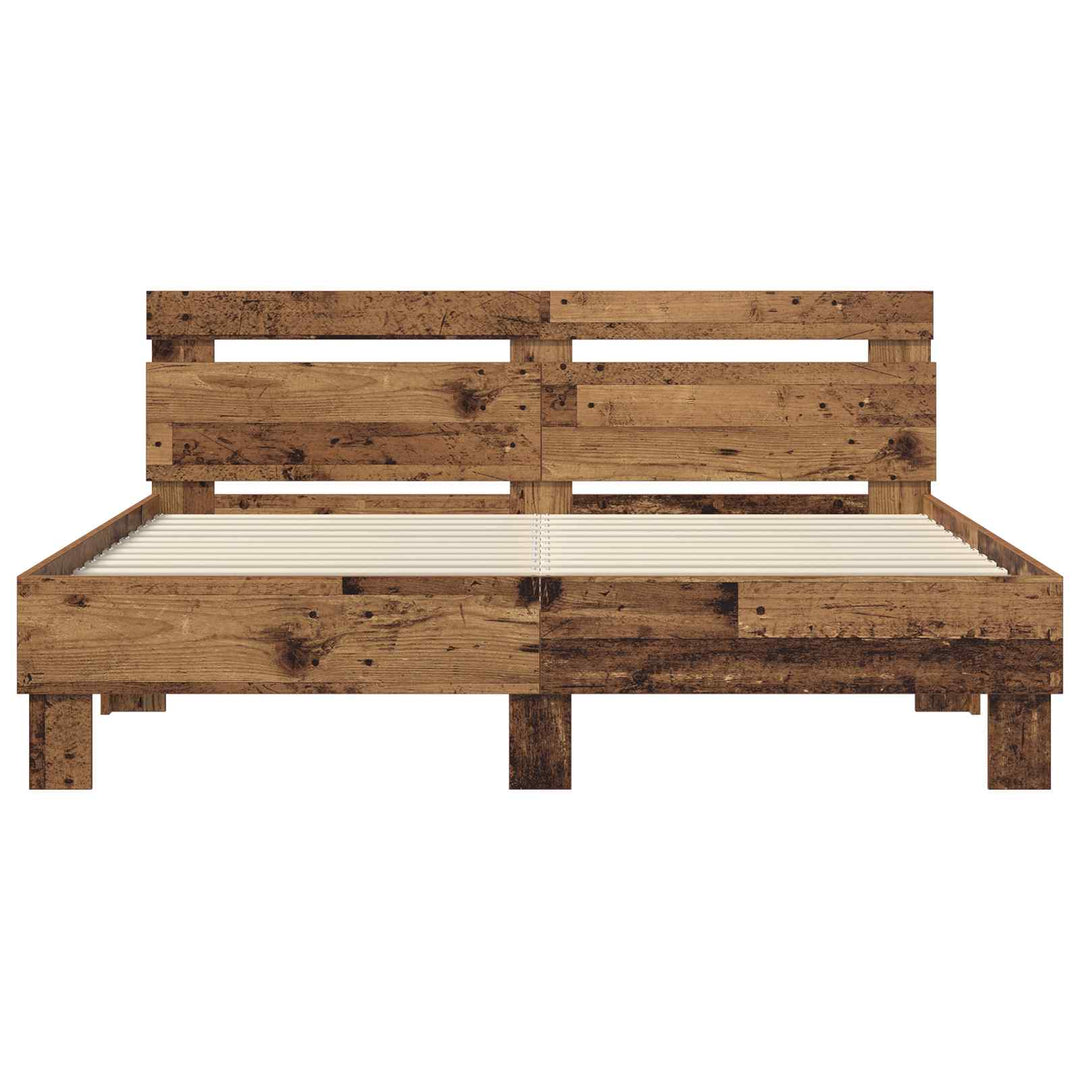 Sengestel Gammelt træ 160 x 200 cm Konstrueret træ