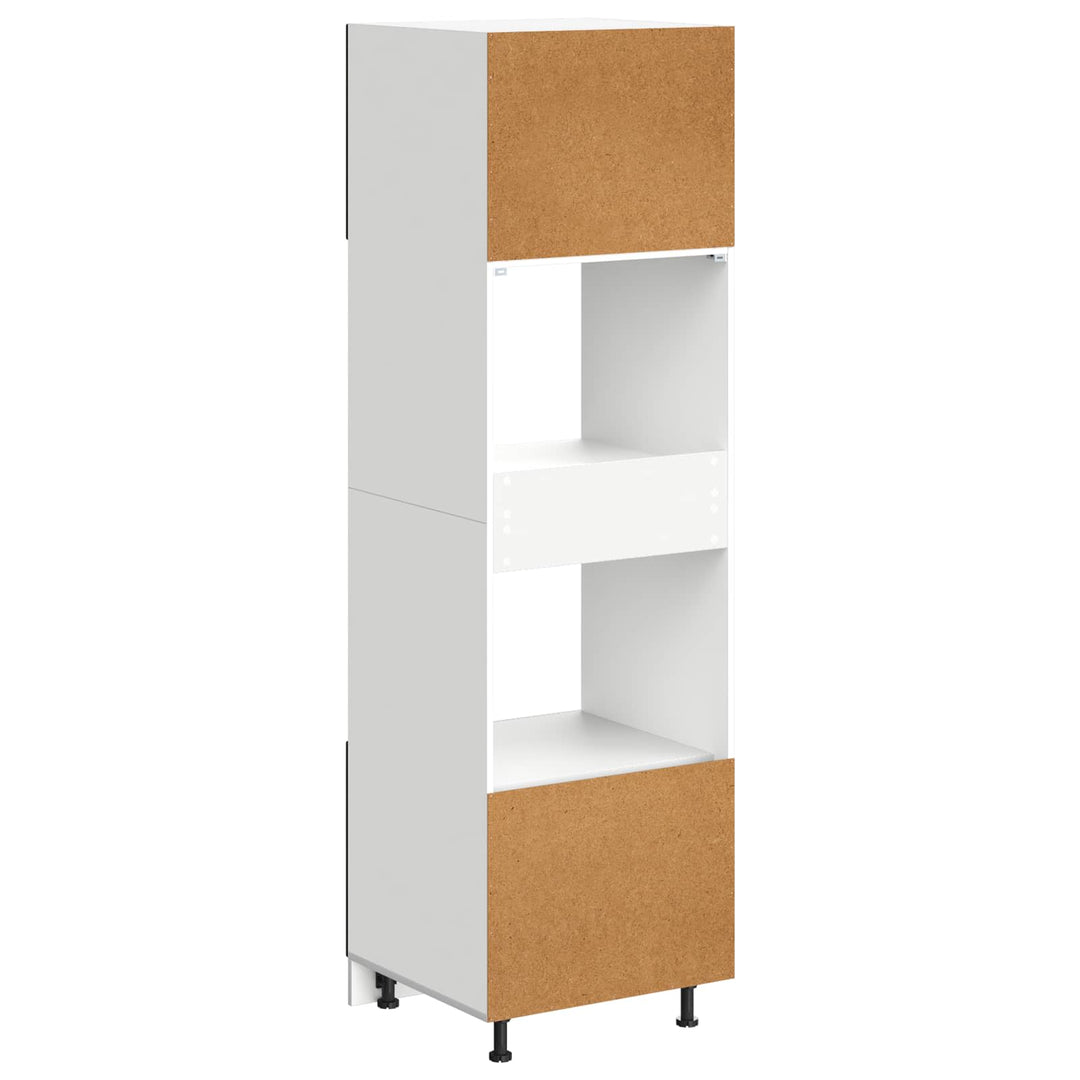 Ovnskab PORTO Sort eg 60 x 57 x 207 cm Konstrueret træ