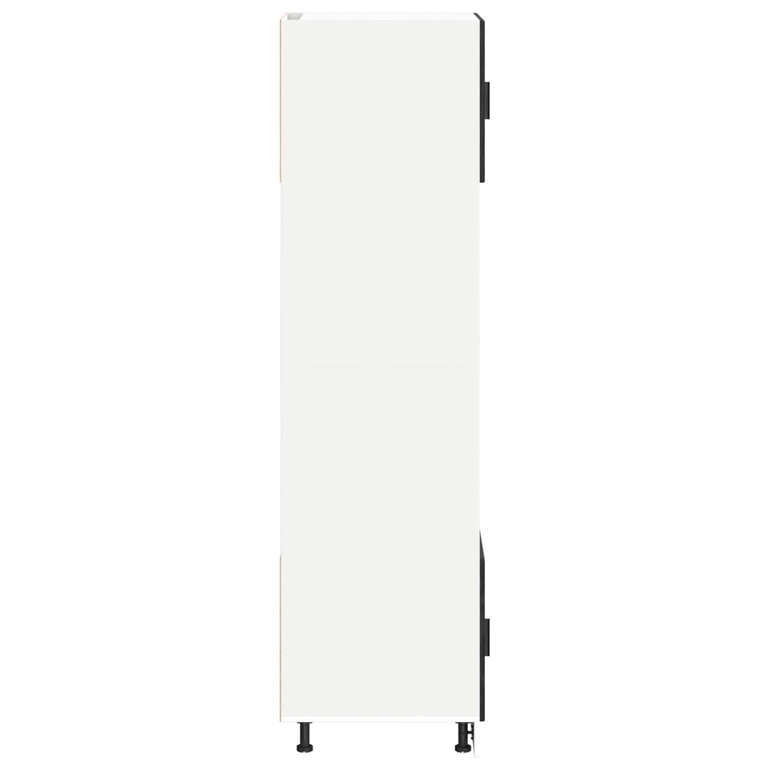 Ovnskab PORTO Sort eg 60 x 57 x 207 cm Konstrueret træ