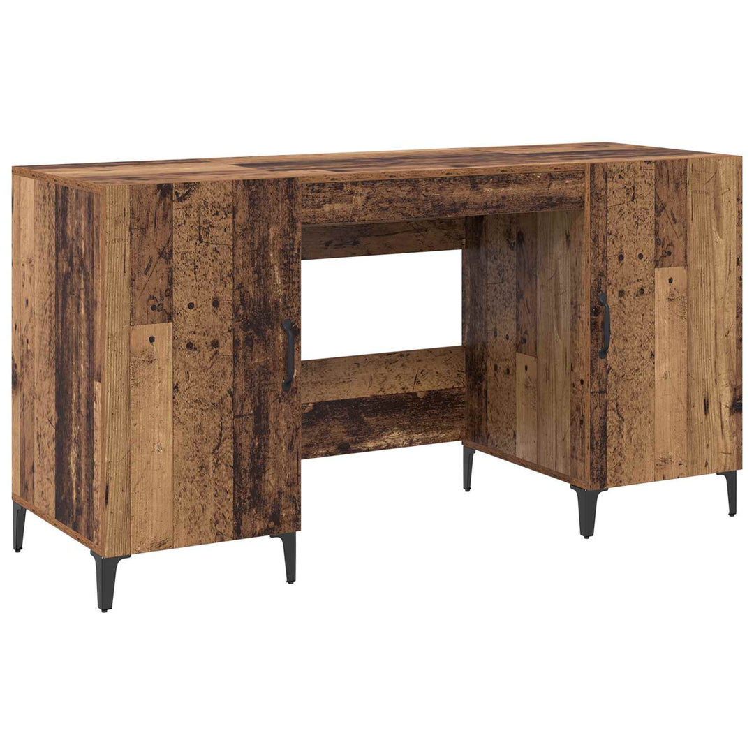 Bord med dør Gammelt træ 140 x 50 x 75 cm Konstrueret træ