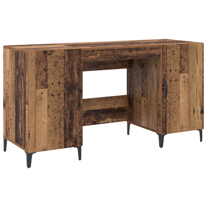Bord med dør Gammelt træ 140 x 50 x 75 cm Konstrueret træ